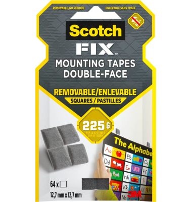 FIX™ doppelseitige Klebepads für max. 225,0 g 12,7 x 12,7 mm