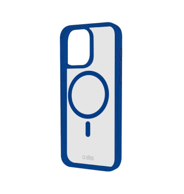 Mag Frame Handy-Cover für Apple iPhone 15 transparent, blau