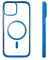 Mag Frame Handy-Cover für Apple iPhone 15 transparent, blau