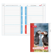 Display Hausaufgabenhefte Klasse 1 - 4, je 10 hefte pro Klasse 89511 für clevere Faule, Hausaufgaben / liniert, A5, weiß, 52 Blatt / 104 Seiten