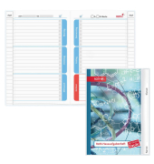Hausaufgabenheft 89519 für clevere Faule, Hausaufgaben / liniert, A5, blau, 52 Blatt / 104 Seiten