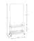 Rollgarderobe 54399 weiß Metall 2 Haken 85,0 x 155,0 cm