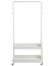 Rollgarderobe 54399 weiß Metall 2 Haken 85,0 x 155,0 cm