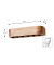 Wandgarderobe 54968 akazie Holz 5 Haken 60,0 x 13,0 cm
