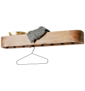 Wandgarderobe 54969 akazie Holz 7 Haken 100,0 x 13,0 cm