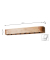 Wandgarderobe 54969 akazie Holz 7 Haken 100,0 x 13,0 cm