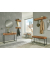 Wandgarderobe 54969 akazie Holz 7 Haken 100,0 x 13,0 cm