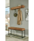 Wandgarderobe 54969 akazie Holz 7 Haken 100,0 x 13,0 cm