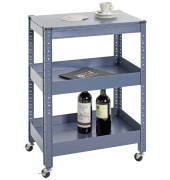 Servierwagen blau 50,0 x 32,0 x 75,0 cm