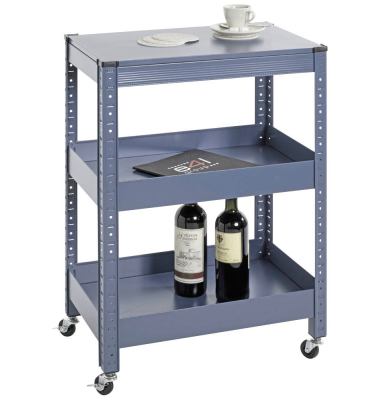 Servierwagen blau 50,0 x 32,0 x 75,0 cm