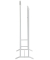 Herrendiener 55303 weiß Metall 48,0 x 107,0 cm