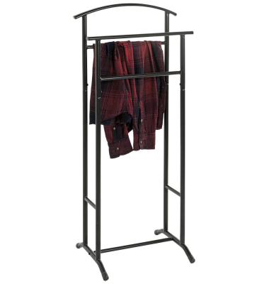 Herrendiener 55503 schwarz Metall 48,0 x 107,0 cm