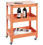 Servierwagen orange 50,0 x 32,0 x 75,0 cm