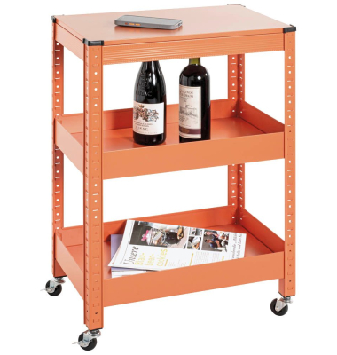 Servierwagen orange 50,0 x 32,0 x 75,0 cm
