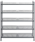 Schuhregal anthrazit 73,0 x 25,0 x 90,0 cm