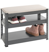 Schuhbank 55817 anthrazit, grau Metall 60,0 cm