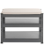 Schuhbank 55817 anthrazit, grau Metall 60,0 cm