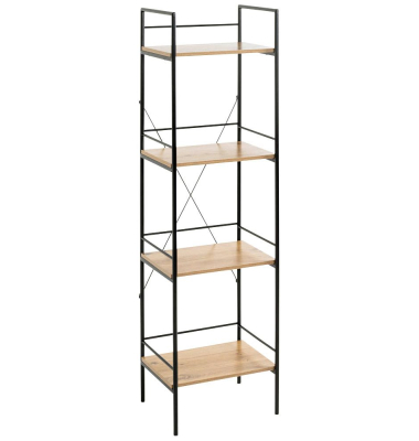 Beistellregal schwarz, eiche 34,0 x 27,0 x 130,0 cm