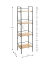 Beistellregal schwarz, eiche 34,0 x 27,0 x 130,0 cm