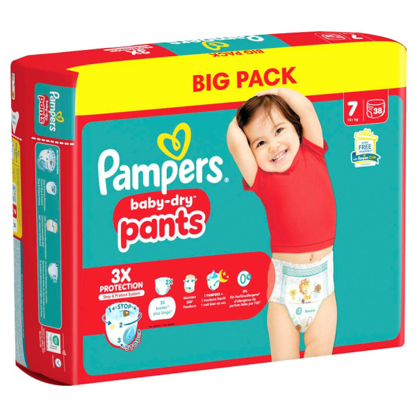 8700216595704 - Windeln baby-dry? BIG PACK Größe Gr7 (15+ kg) für Kids und Teens 8700216595704 38 Stück 8700216595704 - Windeln baby-dry? BIG PACK Größe Gr7 (15+ kg) für Kids und Teens 8700216595704 38 Stück