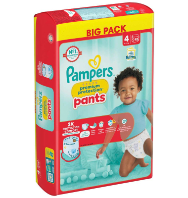 Windeln premium protection™ BIG PACK Größe Gr.4 (9-15 kg) für Babys und Kleinkinder