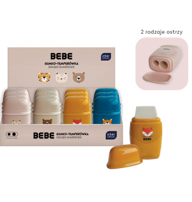 Doppelspitzer+Radierer BEBE Friends sort
