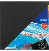 Leinwand 20x20cm schwarz