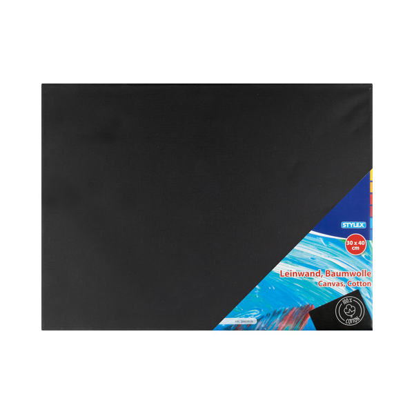 Stylex Leinwand 30x40cm schwarz 4044186285987 Stylex