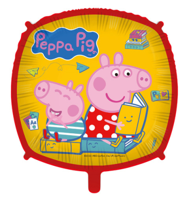 Folienballon Peppa Pig Quadrat