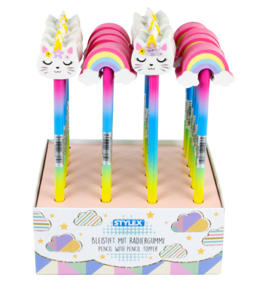 Bleistift mit Radiergummi Rainbow Cat