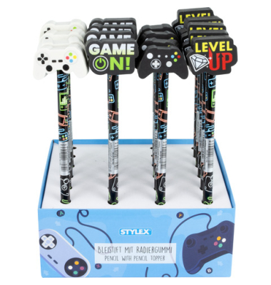 Bleistift mit Radiergummi Gaming