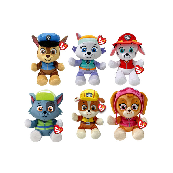 12 Stück ty Plüschfigur Paw Patrol 6fach sortiert  ty