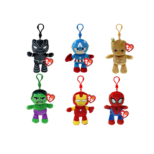 12 Stück ty Plüschfigur Marvel 6fach sortiert  ty
