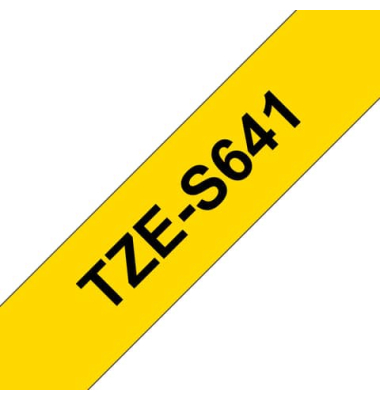Schriftband 18mm gelbschwarz