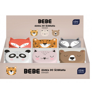 Radierer BEBE Friends Tierform sortiert