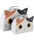Handarbeitskoffer Cats orange