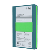 Notizbuch LS204, Linescape, blau, A5, kariert, 80g, 88 Blatt / 176 Seiten