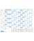 Wandkalender A1+ 2026 blau