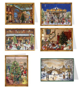 Adventskalenderkarte HochQuerformat