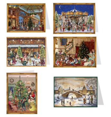 Adventskalenderkarte HochQuerformat
