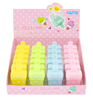 Radiergummi Eis sortiert