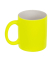 Kaffeebecher Neon gelb