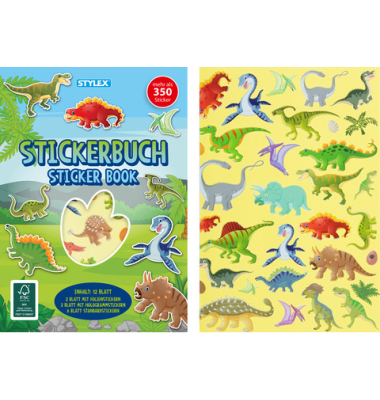 Stickerbuch A5 mit 350 Stickern