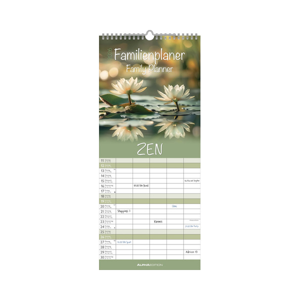 ALPHA EDITION Familienplaner Zen 2026 4069095012646 ALPHA EDITION
