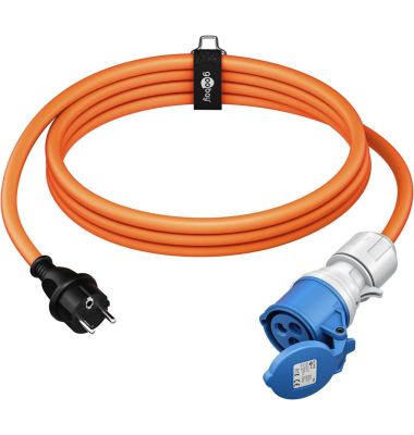 Camping Adapterleitung 1,5 m orange