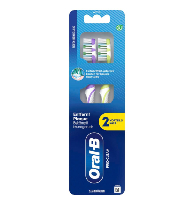 2 Oral-B Pro-Clean 40 Medium Zahnbürsten