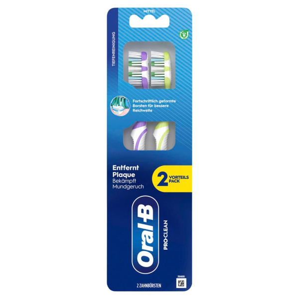 8700216446167 - 2 Pro-Clean 40 Medium Zahnbürsten 8700216446167 2 Stück 8700216446167 - 2 Pro-Clean 40 Medium Zahnbürsten 8700216446167 2 Stück