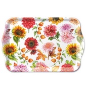 Tablett 13x21 cm Herbstblüte