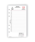 Kalendereinlage B260326, 1 Tag / 1 Seite,  (A6), 2025
