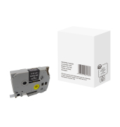 Schriftband WBBRRLT325BK, 9mm x 8m, wei&szlig;/schwarz, laminiert, kompatibel zu P-touch TZe-325